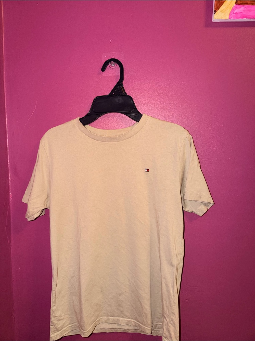Tommy Hilfiger Men’s Cream Short Sleeve Crew Tee